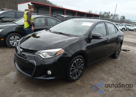 2014 Toyota Corolla S Plus z USA, uszkodzony, nr VIN 2T1BURHE7EC012287